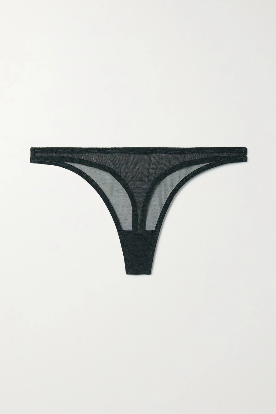 Bon marché 😉 ERES String En Tulle Stretch Imprimé Promesse ,Gris Foncé 👍