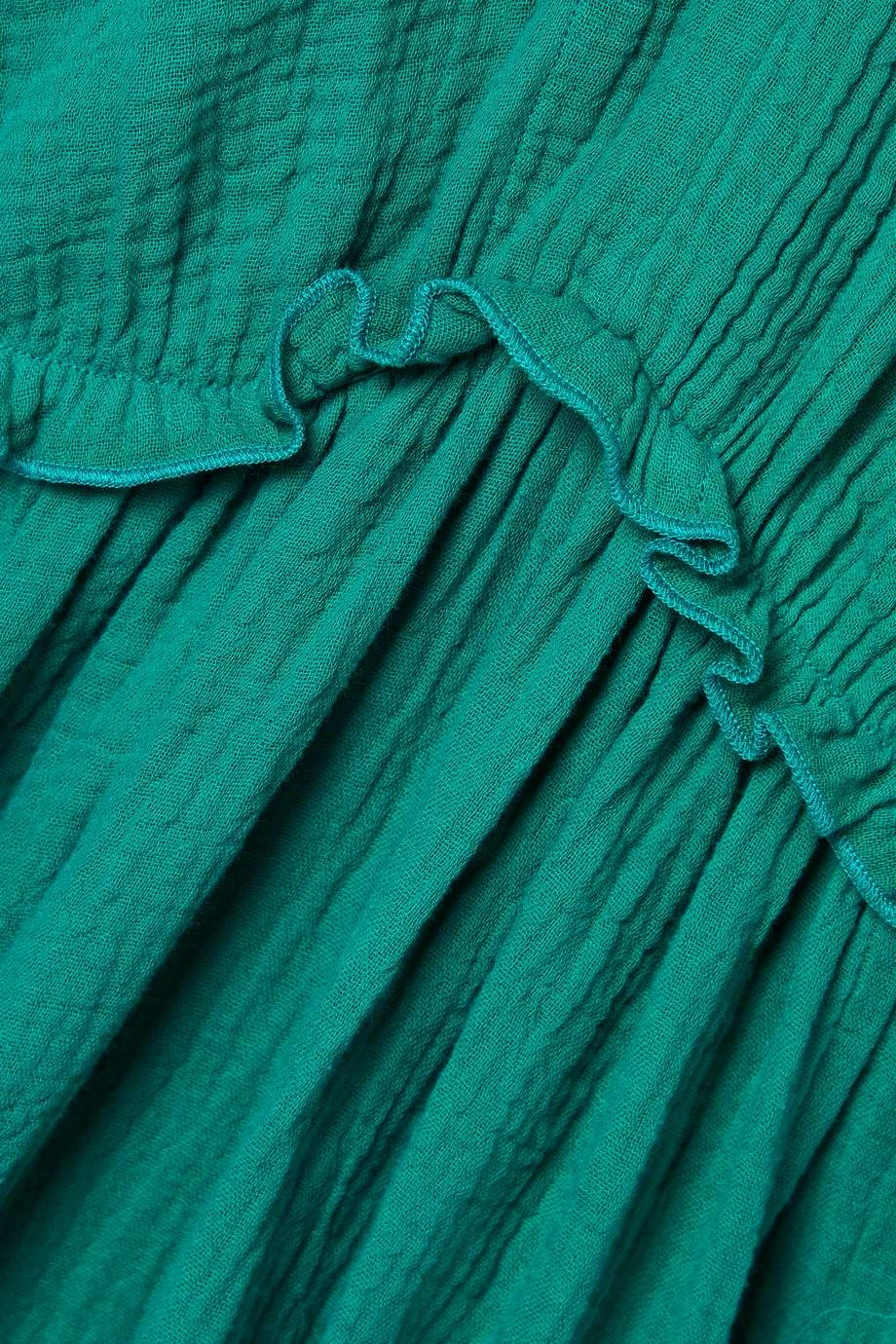 Meilleure affaire ⭐ ERES Mini-robe En Crépon De Coton Eris Déesses ,Jade 🥰 – Image 4