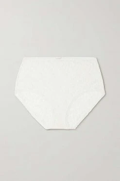 De gros 🎁 ERES Culotte En Tulle Stretch à Broderies Et à Finitions En Dentelle Surprise ,Blanc ✔️