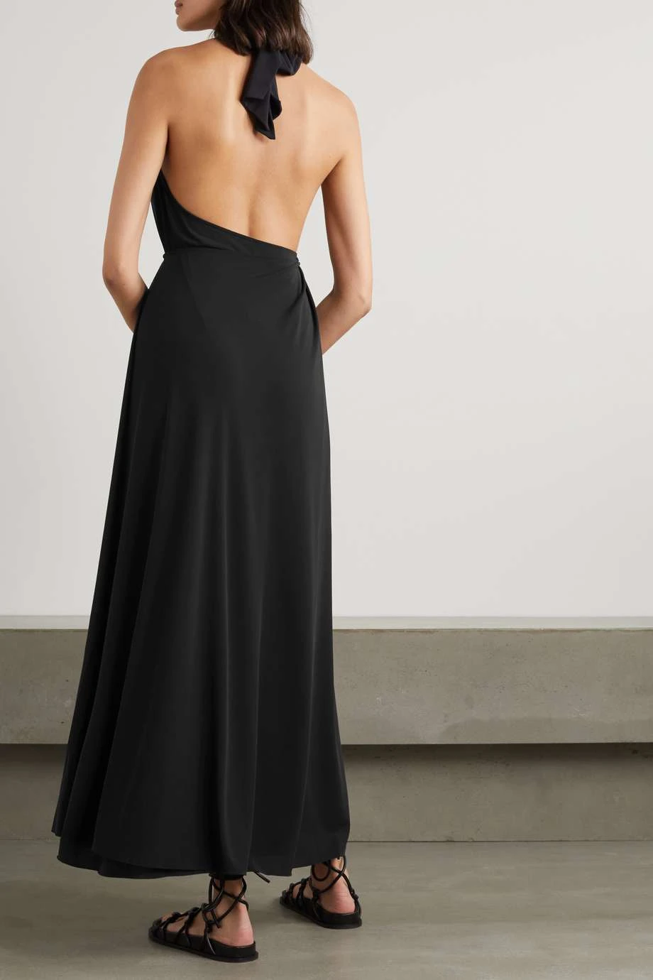 Le moins cher đ„ ERES Robe Portefeuille Longue Dos Ouvert Convertible En Jersey Stretch DĂ©sirĂ©e ,Noir â€ïž â Image 3