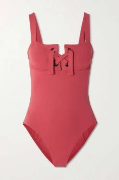 Coupon ✨ ERES Maillot De Bain à Lacets Naïades Lilee ,Pêche ✨