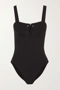 Coupon ✨ ERES Maillot De Bain à Lacets Naïades Lilee ,Marron Foncé 🛒