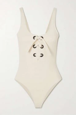 Grosses soldes ⌛ ERES Maillot De Bain à Lacets Naïades Cléodore ,Blanc 😀