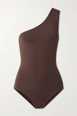 Remise 🤩 ERES Maillot De Bain Asymétrique Les Essentiels Effigie ,Marron 🥰