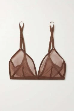 Coupon ✔️ ERES Soutien-gorge à Bonnets Souples En Tulle Stretch Providence ,Marron ⭐