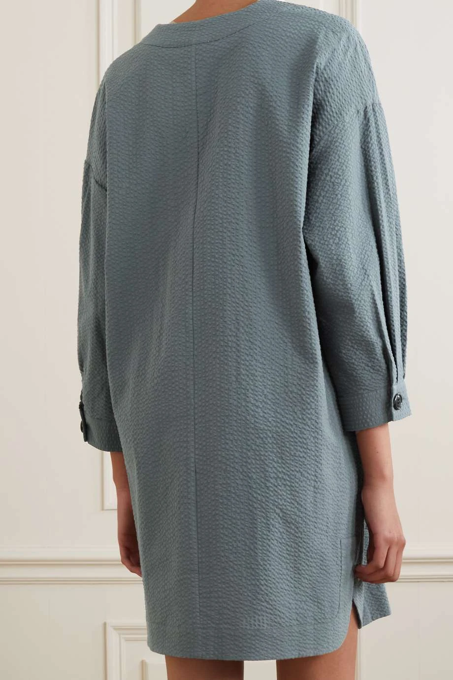 Meilleur prix đ ERES Tunique En CrĂ©pon De Coton Ă Lacets Nymphe ,Vert đ â Image 3