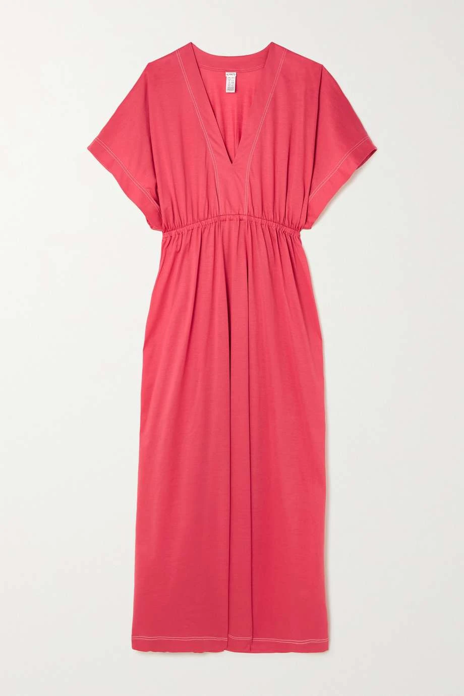 Sortie ⌛ ERES Robe Midi En Jersey De Coton à Fronces Tess ,Pêche 🤩