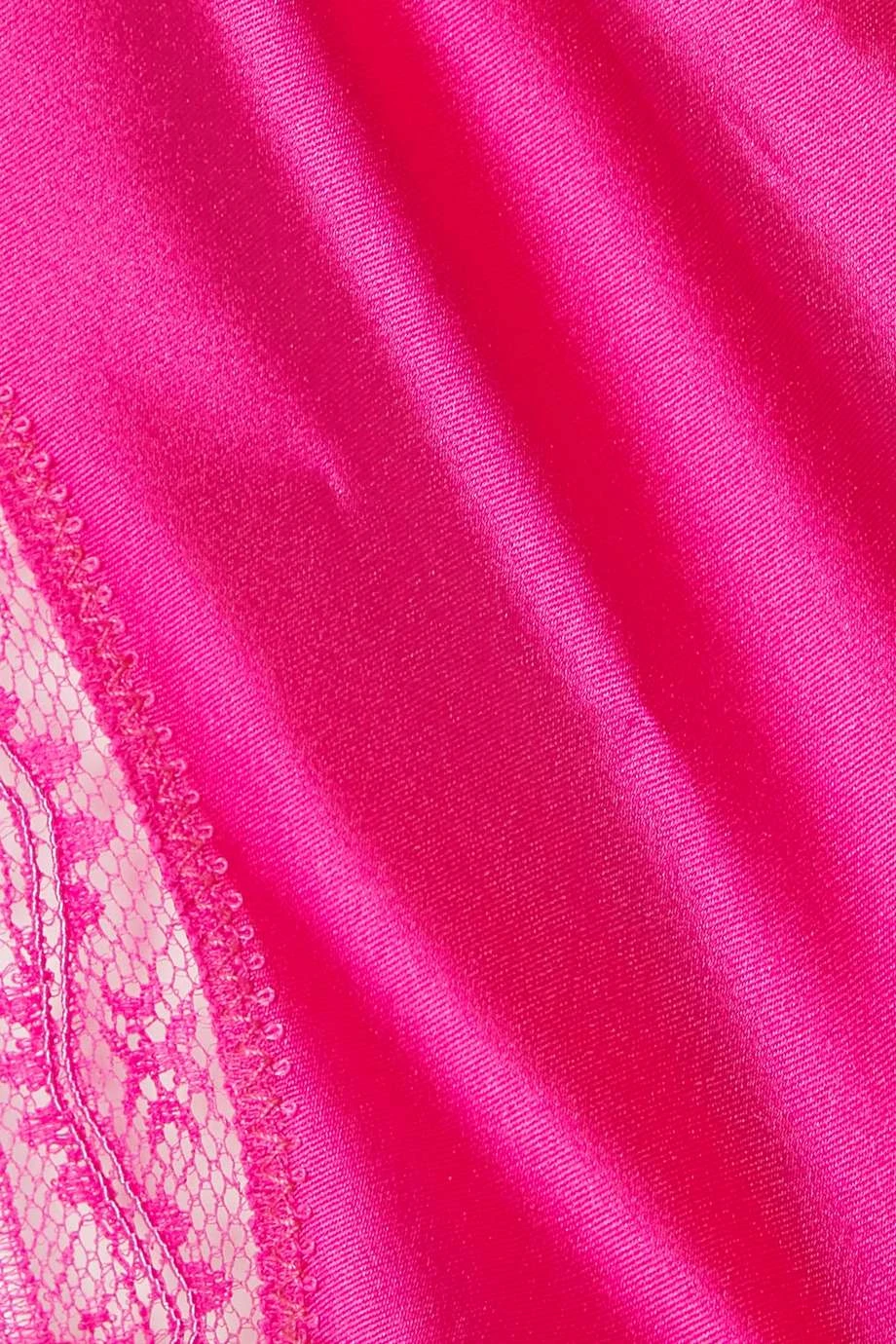 Budget ❤️ ERES String En Satin De Soie Mélangée à Finitions En Dentelle Amour ,Rose ❤️ – Image 4