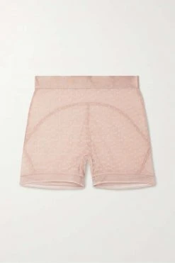 Meilleure affaire ⭐ ERES Culotte En Tulle Stretch à Broderies Anatomy ,Rose Poudré 🔥