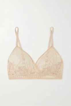 Remise 🥰 ERES Soutien-gorge Triangle à Bonnets Souples En Tulle Brodé Et En Jersey Stretch Girofle ,Blanc 🧨