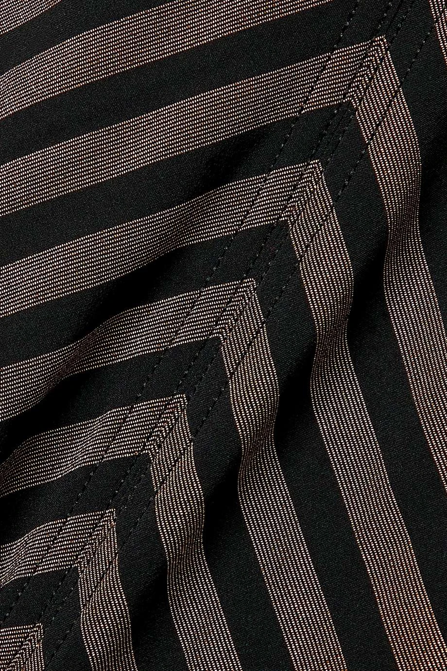 Tout neuf ✨ ERES Maillot De Bain Dos Nu En Lurex Stretch à Rayures Backgammon Fair Play ,Noir ❤️ – Image 4