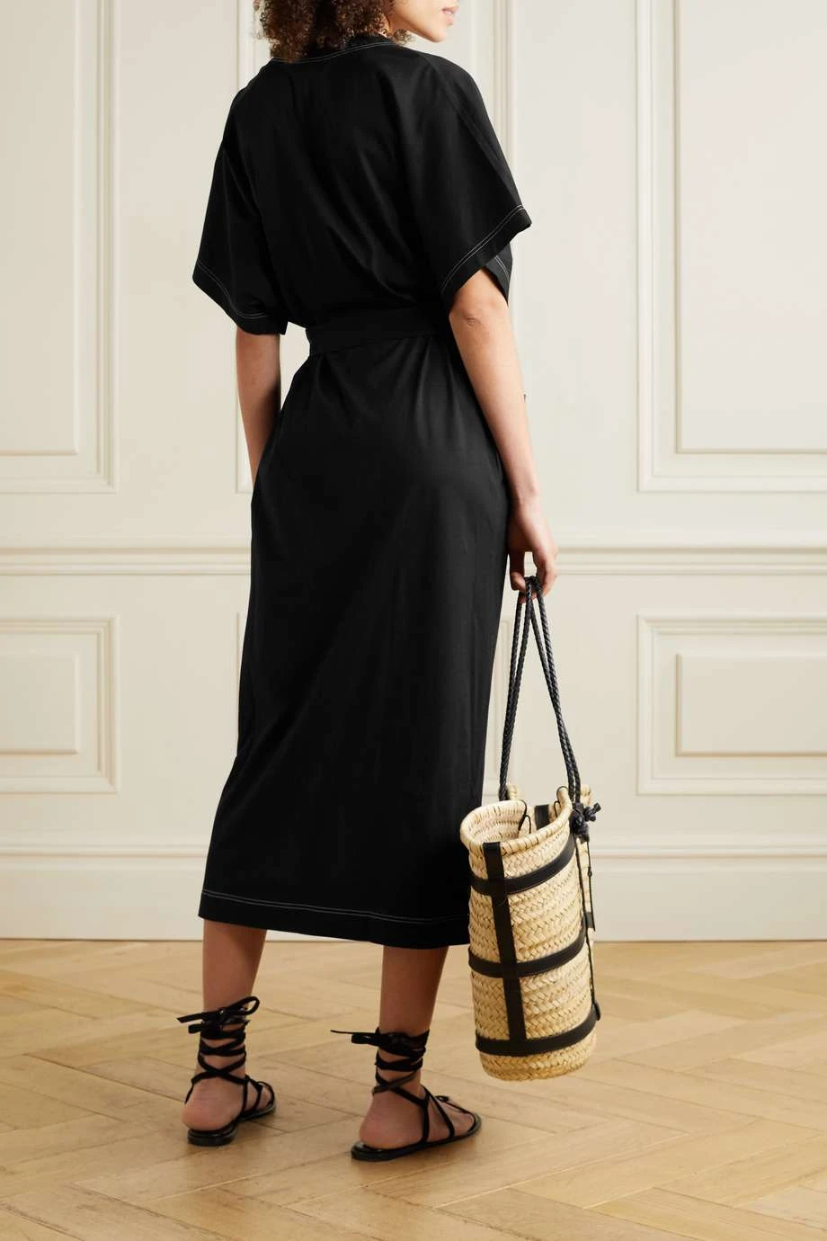 Les meilleures critiques de ✨ ERES Veste Longue En Voile De Coton Tiffany ,Noir 😉 – Image 3