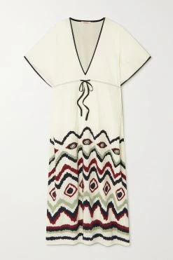 Remise 💯 ERES Robe En Coton à Broderies Cigale ,Blanc 😉