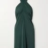 Acheter ✨ ERES Robe Dos Nu Convertible En Jersey Stretch Mimi ,Vert Kaki 🛒