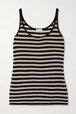 Top 10 🔔 ERES Débardeur En Cachemire à Rayures Baignade ,Noir ✔️