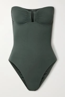 Sortie 😉 ERES Maillot De Bain Bustier Les Essentiels Cassiopée ,Vert Sapin ✔️