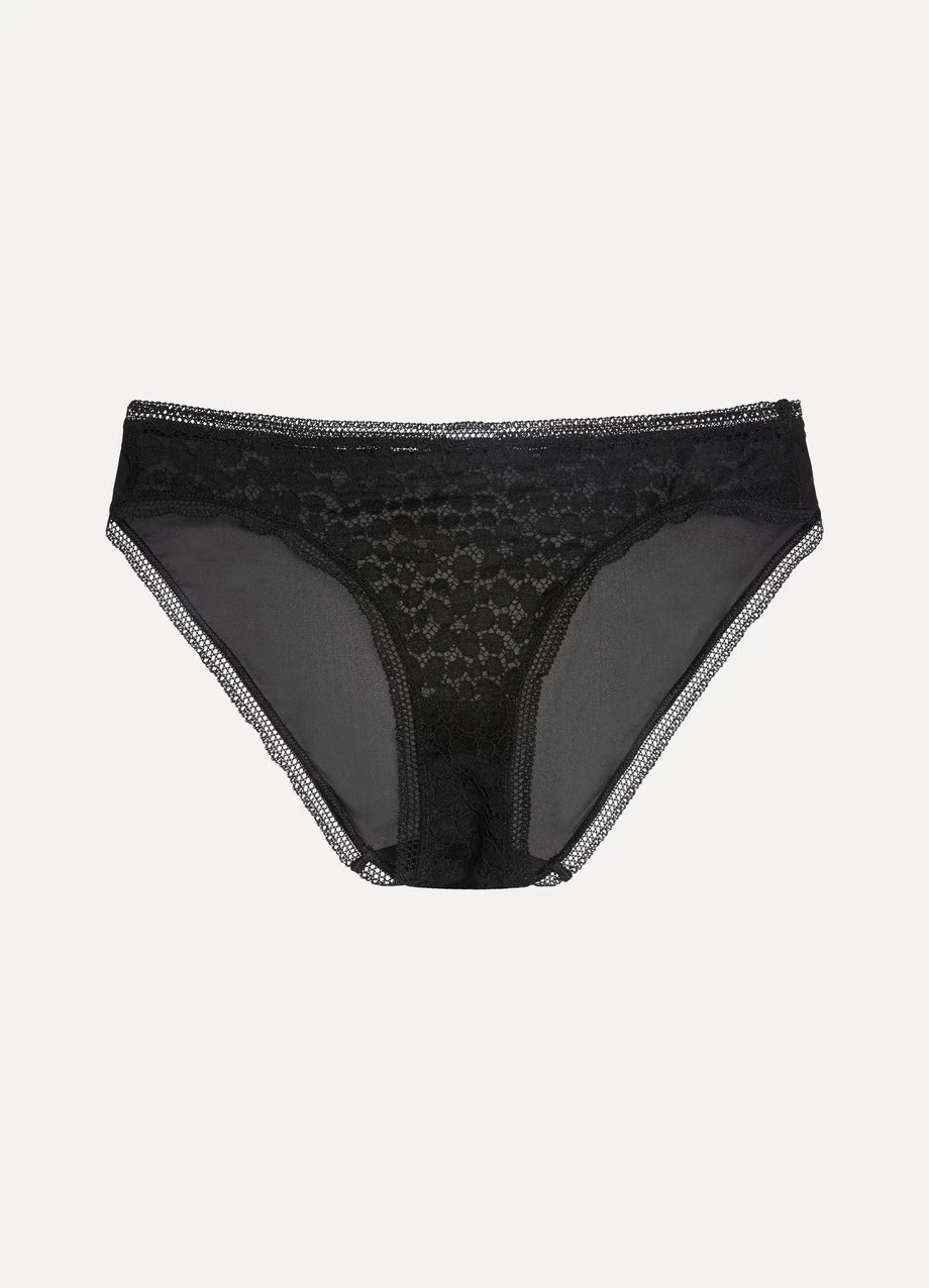 De gros ⭐ ERES Culotte En Dentelle Stretch Et Jersey Decadence Favorite ,Noir 🌟