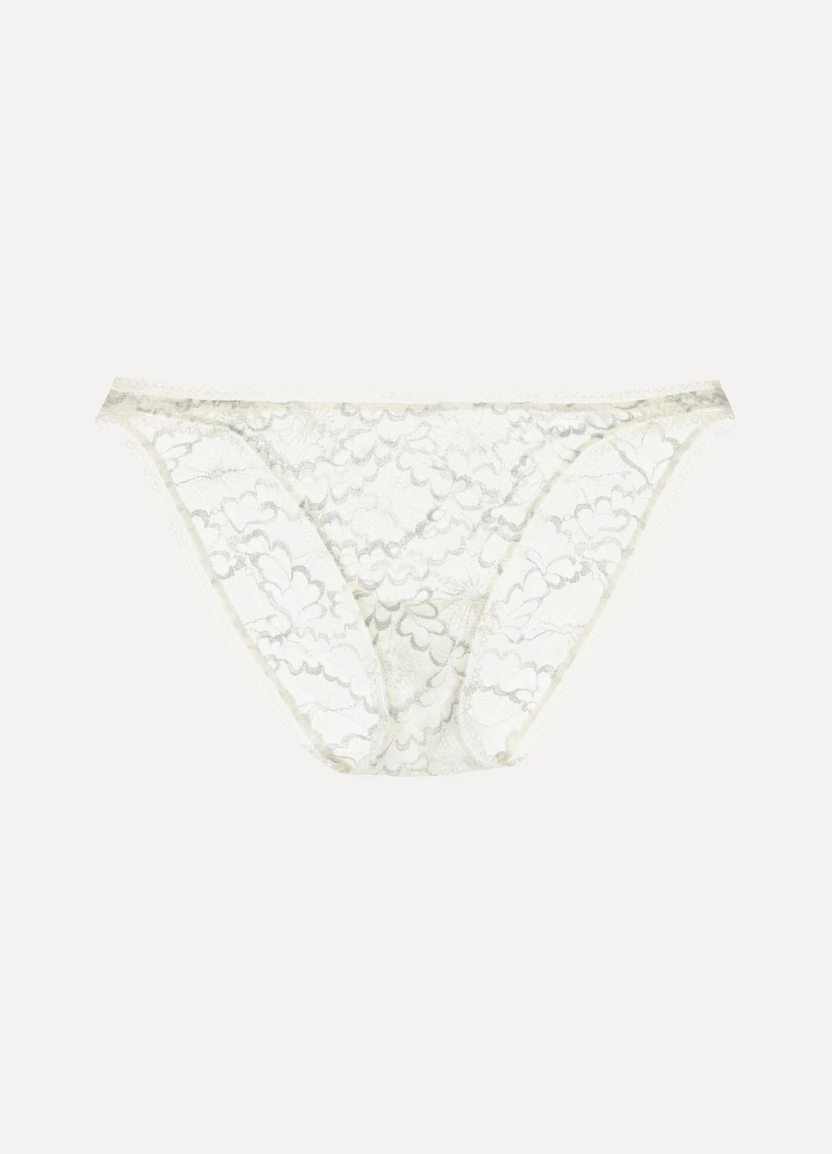 Meilleure vente 🎁 ERES Culotte En Dentelle Stretch Allegorie Prolixe ,Crème 😉