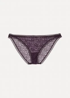 Le moins cher 🎉 ERES Culotte En Dentelle Stretch Decadence Declin ,Violet Foncé ✨